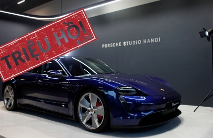 Triệu hồi xe điện Porsche Taycan tại Việt Nam do lỗi pin