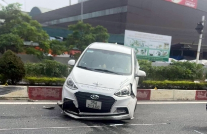 Ảnh TNGT: Đen cho tài xế Hyundai Grand i10 muốn 