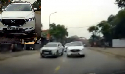 Ý thức giao thông: Clip tài xế Mazda CX-5 BKS 19A 43656 ngông nghênh thách thức xe đi đúng