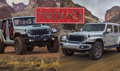 Triệu hồi Jeep Wrangler và Gladiator do lỗi camera lùi