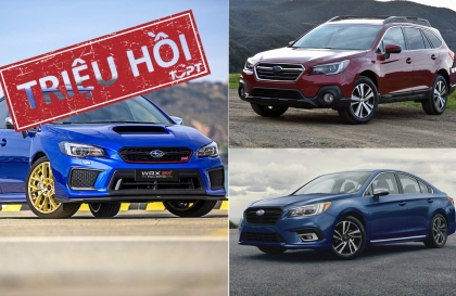 Subaru triệu hồi hàng loạt ô tô tại Việt Nam