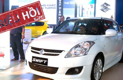Suzuki triệu hồi Swift tại Việt Nam vì lỗi điều khiển phanh