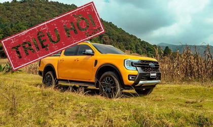 Triệu hồi loạt xe Ford Ranger do lỗi hệ thống treo