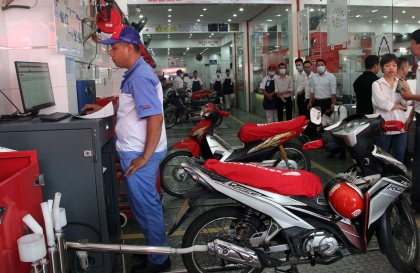 Đại lý xe máy có thể mở cơ sở kiểm định khí thải xe máy từ năm 2025