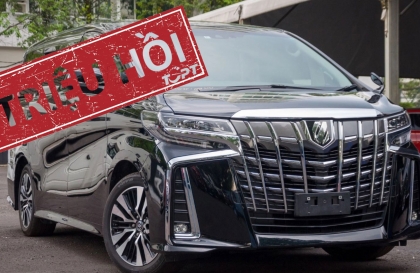 Triệu hồi Toyota Alphard tại Indonesia do lỗi ở máy phát điện
