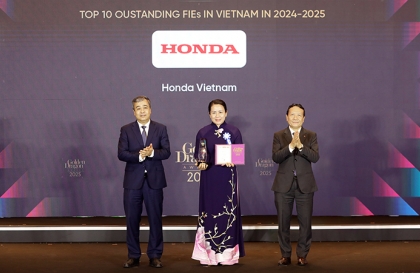Honda Việt Nam được vinh danh là doanh nghiệp tiêu biểu năm 2025