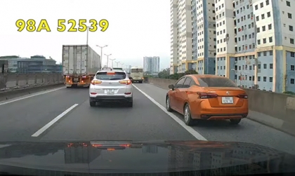 Clip: Vượt xe trên làn khẩn cấp ở đường vành đai 3 trên cao ở Hà Nội (P.2)