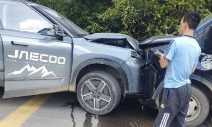 Clip TNGT: Tai nạn trong hành trình lái thử của Omoda & Jaecoo Việt Nam tại Cao Bằng