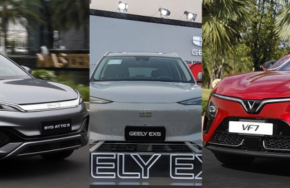 BYD Atto 3, Geely EX5 và VinFast VF 7: Cuộc cạnh tranh mới trong phân khúc crossover thuần điện
