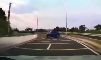 Clip TNGT: Chứng kiến VinFast VF 3 đổ đèo tự mất lái, xoay ngang giữa đường