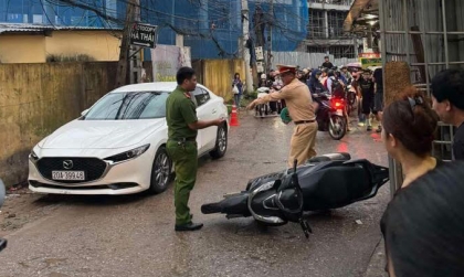 Thái Nguyên: Dựng lại hiện trường vụ nữ tài xế Mazda3 mở cửa gây tai nạn cho cô gái đi xe máy