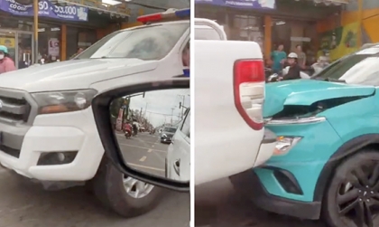 Clip TNGT: Tài xế VinFast VF e34 đâm vào đuôi xe khác nhưng nhất quyết không cần gọi CSGT