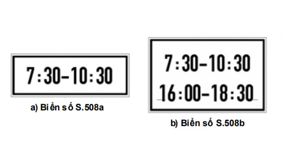 Nhóm biển phụ: Biển số S.508 có ý nghĩa gì?