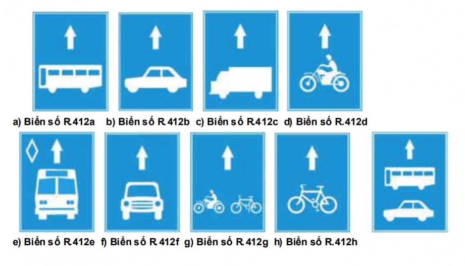Nhóm biển hiệu lệnh: Biển số R. 412 có ý nghĩa gì?