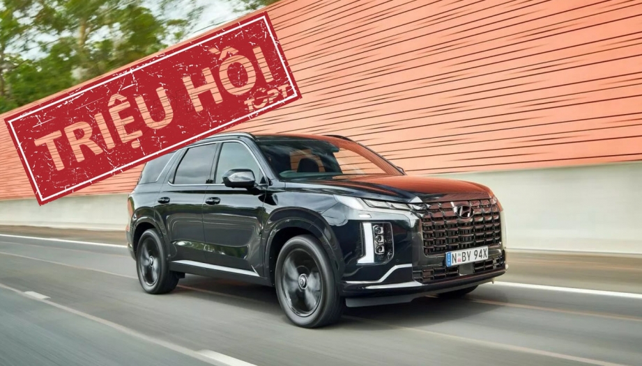 Hyundai triệu hồi hơn 612.500 xe Palisade do lỗi túi khí rèm