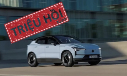 Triệu hồi xe điện Volvo EX30 vì lỗi pin cao áp