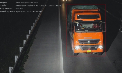 Các trường hợp vượt đèn đỏ bị camera AI phát hiện trong ngày 22/2/2026 tại nội đô Hà Nội