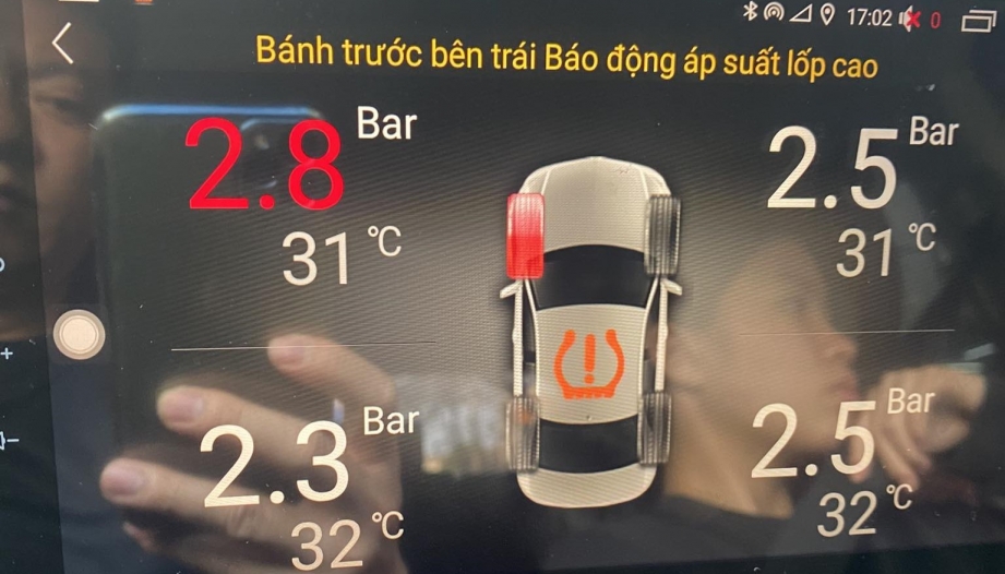 Cho em hỏi về áp suất lốp xe Mitsubishi Outlander với!