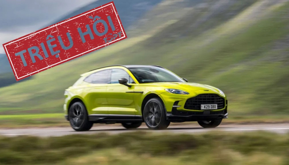 Triệu hồi Aston Martin DBX do lỗi cảm biến áp suất lốp