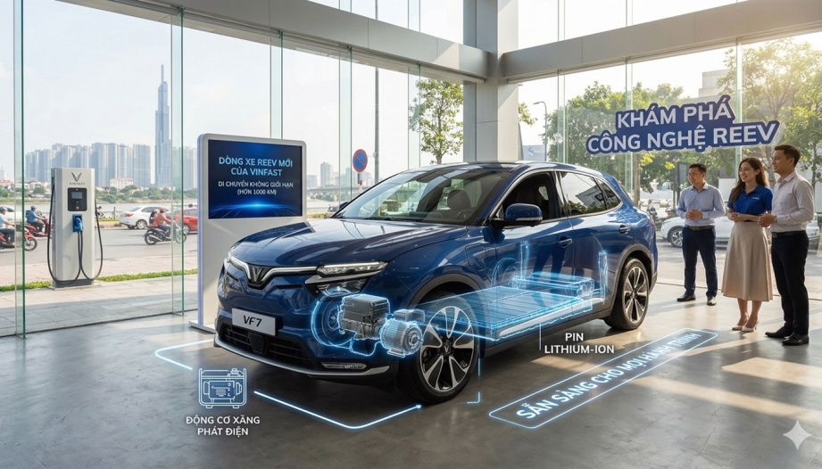 VinFast sẽ sản xuất Xe điện Mở rộng phạm vi REEV?