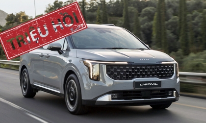 Triệu hồi KIA Carnival có nguy cơ cháy xe vì rò rỉ nhiên liệu